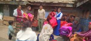 Warm clothes distribution