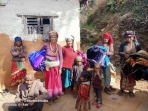 warm blankets distributed to victim families