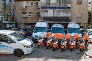 Mobile Pharmacy vans and motorbikes