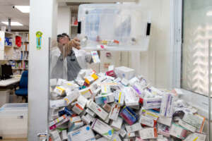 Sorting Through Donated Medicine