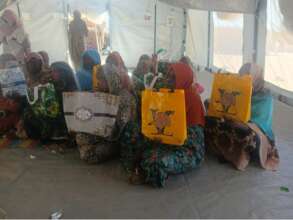 Displaced women receive dignity kits