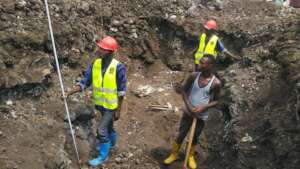 Toilet construction in displaced camp /ASODH Fund