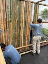 And we used bamboos too