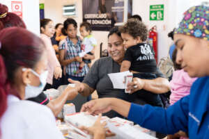 Vital health kits for mothers and babies.
