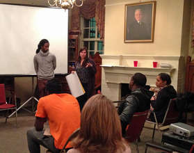 Chelsea Kirk leads a classroom management training