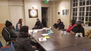 Free Minds members practicing for job interviews