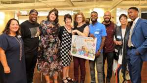 Congressman Lewis's staff and Free Minds team