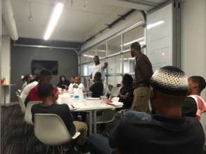 Apprenticeship Trainer Marcus leading discussion