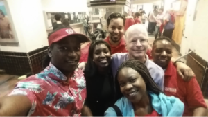 Terrell with the Freedom Writers