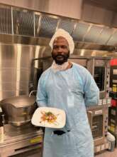 Free Minds member Maurice on the job