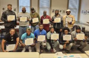 Free Minds Members after Apprenticeship Graduation