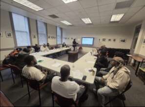 Free Minds Members at Apprenticeship Day 1