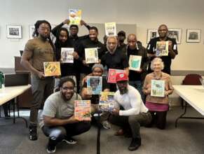 Apprentices sharing their vision boards
