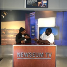 Lawrence and Marcus at the Newseum