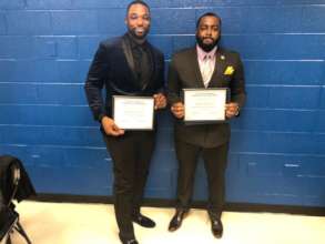 Free Minds members Nick & Davon at Pathways Grad.