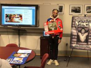 Apprentice DaQuan presenting his vision board