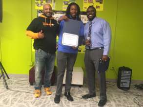 David at his Apprenticeship graduation