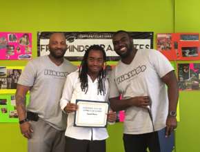 Isaiah graduates from the Apprenticeship