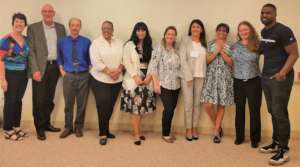 Poet Ambassador Anthony with Uruguayan visitors