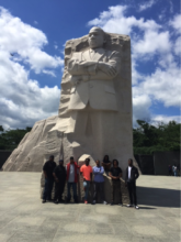 Free Minds members at the MLK Memorial