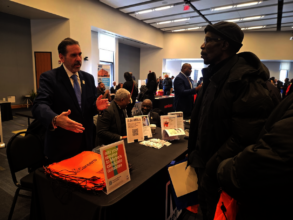 Marcellus at a job fair