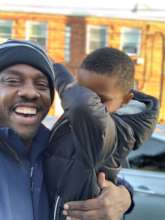 Free Minds member KV with his grandson