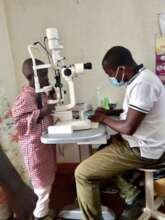 Asina consulting an ophthalmologist
