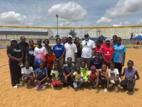 At the National Beach Volleyball Championship