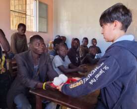 Providing food for children at the Day Centre