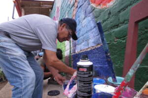 "Ayllu 1-9" Mural painting process