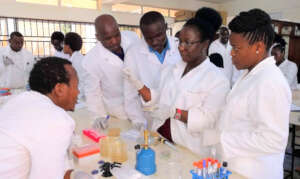 Dr. Janet Nale instructing participants in Kenya