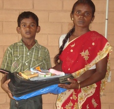 Educational & toiletry material distributed