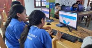 Level 2 students in their computer course