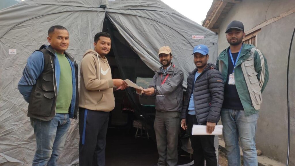 Handover of essential equipment in Ghetma