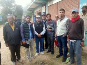 Site observation with health officials