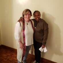 Phyllis (on right), Moses Basket Initiative