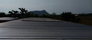 Solar Panels Secured w/ Metal Roof Mount System