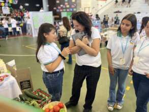 Amun Shea student at the STEAM fest