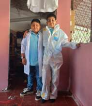 Students of the community of "Tallos" (stems)