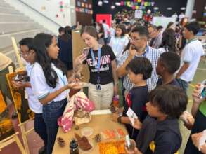 Amun Shea student at the STEAM fest