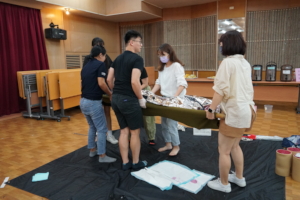 moving patient with litters