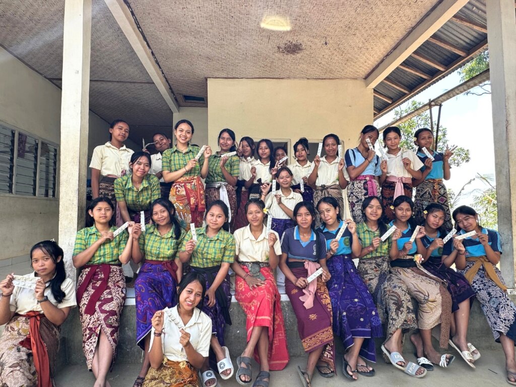 Distributed iron tablets to female students