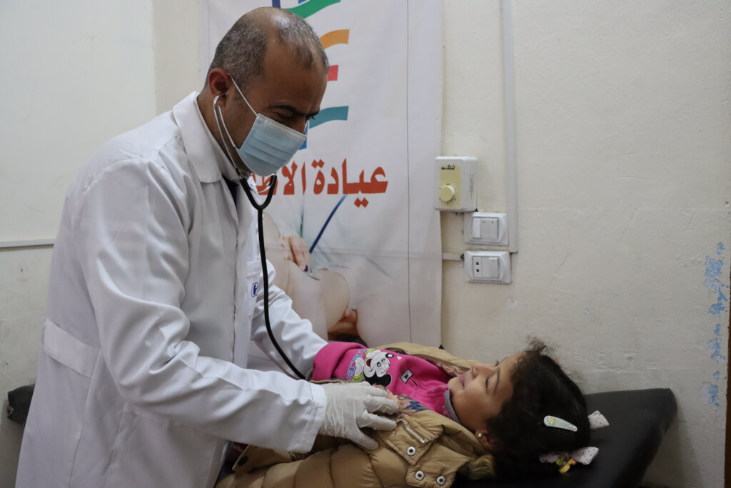 Pediatric care for displaced Syrian children