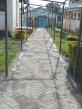 Covered walkways paved & near completion