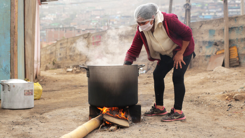 Community-led soup kitchens in emergency