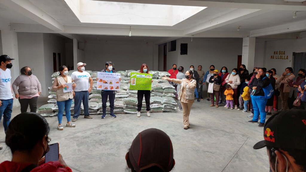 Community-led soup kitchens in emergency