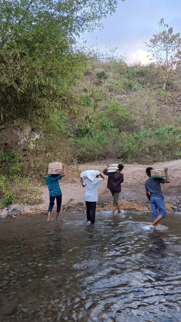 Education and Food Aid for Children in Remote Area