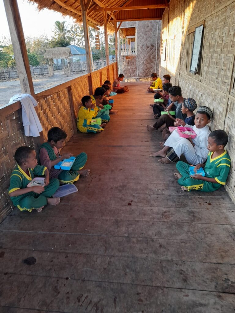 Education and Food Aid for Children in Remote Area