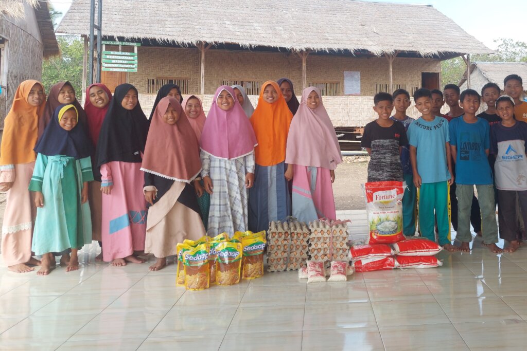 Education and Food Aid for Children in Remote Area