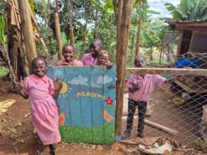 Boarders at new Chicken Shed & enclosed compound